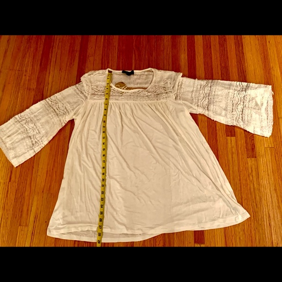Suzanne Betro ivory white top brand new with tag lace sleeves - Picture 4 of 12
